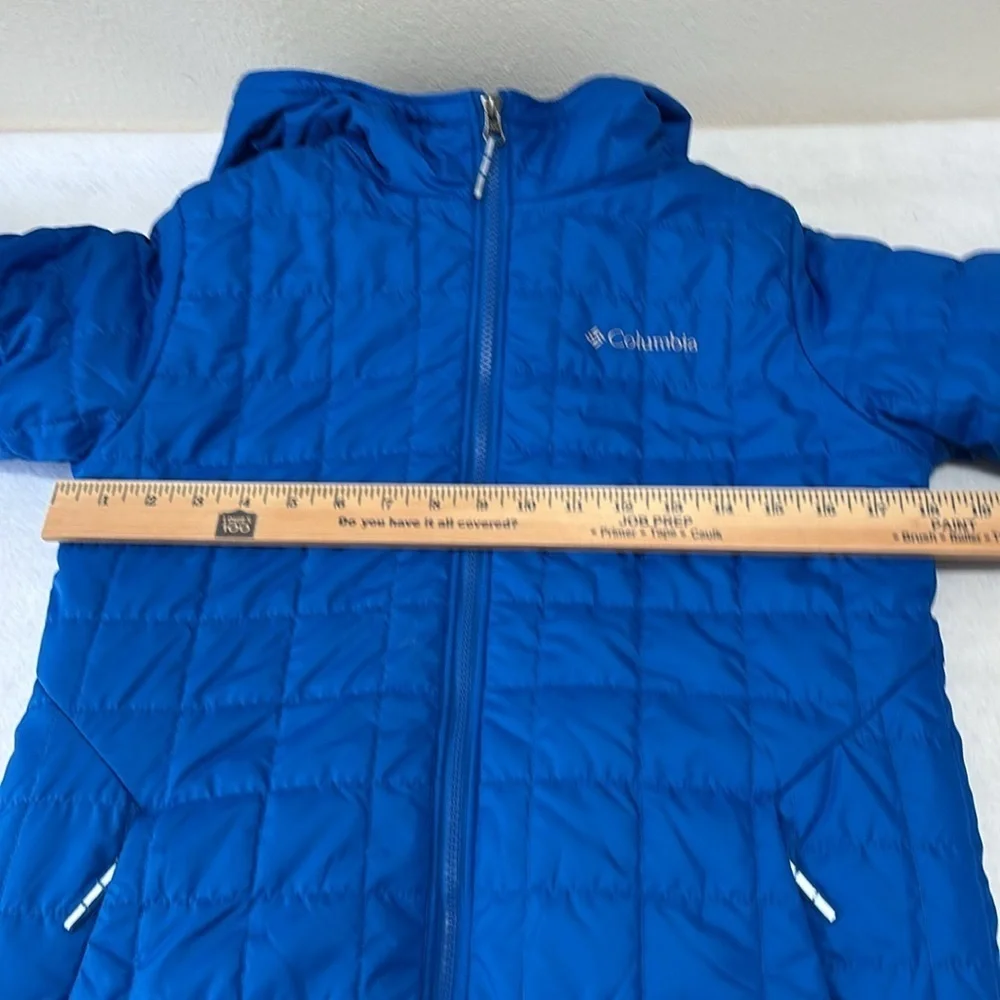 Columbia Dark Blue Fleece Lined Jacket, size large